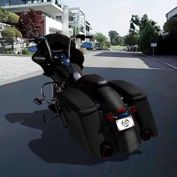 4.5" Extended Rear Fender Extension Stretched Filler For Harley Touring CVO 14up - Picture 8 of 10